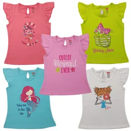 luvlap Cartoon Regular Fit H/S Girls Top image 1