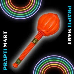 Prapti Mart Super Hanuman Gada Toy For Kids | Plastic Bheem Gada Dussehra Toy | Age Above 1 Years Made Plastic | Colour - Orange (Small) - 12 .5 Inch Length.(32 Cm) image 3