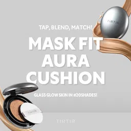 TIRTIR Mask Fit Aura Cushion Foundation, Full coverage, Skin fit, Satin Glow Finish, Korean Cushion Foundation #33N MACCHIATO, 4.5g image 2