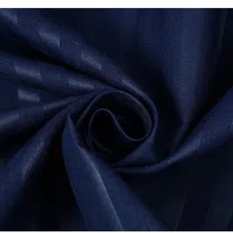 Aashiyana Sajona Navy Blue Satan Strip Cotton King Size Duvet Cover II Razai Cover II Quilt Cover for Double Bed Size with Zipper (Dohars) 90x100 inch image 3