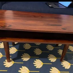 Jdav Center Table Solide Wood Coffee Table with Natural Finish image 5