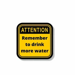 GLADTOGIFT Wooden Fridge Magnet – Remember to Drink Water Motivational Quote | Inspirational Kitchen & Office Decor | Strong Magnet for Fridge, Cabinets & Boards image 1