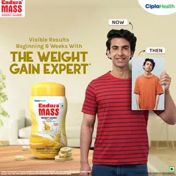 Endura Mass Weight Gainer Powder 550g Banana Flavour | Unique blend of 3 Sources of Protein, Carbs, Vitamins & Essential Minerals | Ideal for Children Above 10 Years, Men, Women & Athletes image 4