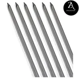 generic A Z COLLECTION IRON KABAB SEEKH SQUARE SHAPE EX HEAVY Flat Kebab Skewers, Perfect for Kebab, Turkish Style and paneer Tikka 24 inch Turkish Skewers (PACK OF 6) image 5