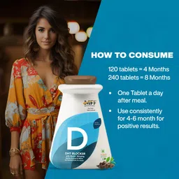 MyFitFuel DHT Blocker with Biotin (For 4 Months), Singing Nette, Vitamin E, Zinc, | For Hair Fall Control, (120 tablets) image 4