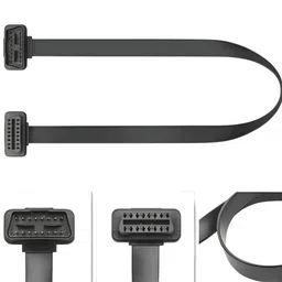 generic MeridianSemi obd2 Extension Cable for all Cars 60cm Cable 16pin Connector Male to Female Extension Cable obd2 Connector for all obd2 Reader & obd2 Scanner image 5