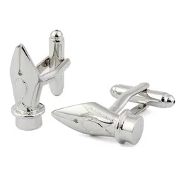 peluche Silver Inked Cufflinks for Men image 1