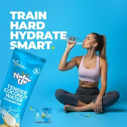 NaturUp Tender Coconut Water Powder Mix | Nariyal Pani with No Added Sugar, Flavours or Preservatives | Natural Electrolytes for Instant Energy & Daily Hydration | For Glowing Skin | 06 Sachets(72g) image 5