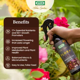 IFFCO Urban Gardens - Plant Food + Mealy Bug Spray Combo- 1.5 Litre - Green Diet, Flora Diet, Dr Neem - Organic Fertilizer for Plants & Flower Growth and Gives Complete Fungal Protection - Ready Spray image 3