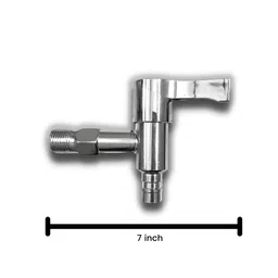 ZAP Brass Disk Stainless Steal Nozzles Tap for Washing Machine/Garden Taps with nozzles 1/2 inch Chrome Finish image 4