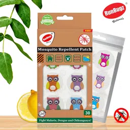 RunBugz 100% Natural Mosquito Repellent Patches For Kids - 30 Patches - Pack of 1 - Deet-Free - Waterproof Patches for Babies with 12hr. Protection from Dengue, Malaria, Chikunguniya image 2