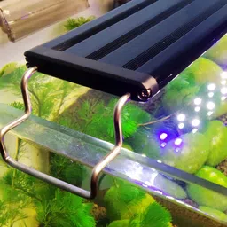 sansefero Ultra Thin Grass Frame Light for Aquarium Plants,(LY-60S | 20W | 60 CM) Super Slim LED Light for Fish Tank Aquatic Plant Landscape Grow Lighting Bright White and Blue (LY-60S - 2 Ft) image 1