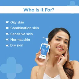 The Derma Co 2% Niacinamide Oily Skin Cleanser for Sensitive, Oily & Combination Skin 125 ml Non-Irritant | 100% Soap-Free | Non-Drying | Gently Cleanses Makeup | With 0.1% ww Salicylic Acid image 3