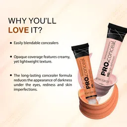 L.A GIRL - Hd Cream Pro Conceal - Cool Pink Corrector | Natural Ultra-Lightweight | Crease Resistant | Smooth And Blendable Formula | 8 G image 2