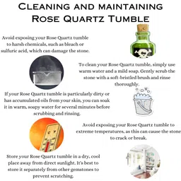 crystal divine Rose Quartz Chakra Healing Stones Crystal Tumble Stone For Vastu Item Decorative Items & Home Decor Items Crystal Showpieces For Feng Shui Office Decor Table Decor Meditation Item Gifts image 4