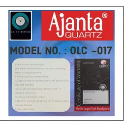 Ajanta Plastic Digital Wall Clock (425 cm x 325 cm x 32 cm, Black) image 3