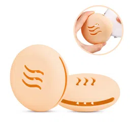 Gleva Makeup Sponge Holder, Powder Puff Holder Shatterproof Eco-Friendly Silicone Beauty Make Up Blender Case For Travel, Breathable Cosmetic Make Up Blender Puff (Khaki Round Holder) image 2