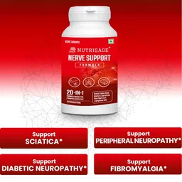 Nerve Support Formula- Neuropathy Support Supplement, with 600 mg Alpha Lipoic Acid, Pine Bark, L-Carnitine, Magnesium & Potent Herbs, Non-GMO Nerve Support, 60 tab-1mth course (1) image 2