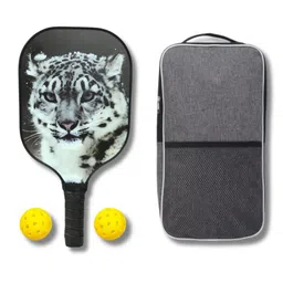 KNK Glass Fiber Paddle Pickleball Set - 1 Paddles, 2 Balls, Travel Cover image 1