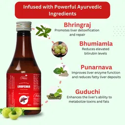Fibax Livupchar Liver Tonic 200ml | Helpfull in Fatty Liver & Alcoholic liver Detox, Improves Digestion, Boosts Appetite | Protects Liver against various Hepatotoxins 200ml (Pack of 1) image 3