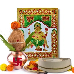 haldi mehendi shaadi HALDI MEHENDI SHAADIHALDI MEHENDI SHAADI 1 pc Traditional Topi for Maharashtrian Wedding Marriage Pooja Sakharpuda engament Function Cream with Golden zari Border for Men Gents Royal Marathi Style (1) image 4