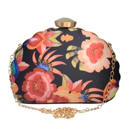 artklim D- Shaped Clutch Bag For Women With Detachable Chain Sling Strap image 1