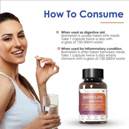 Viteva Organic High Potency Bromelain Digestive Enzyme 3000 GDU/g - 500mg - 60 Veg Capsules | Derived from Pineapple | Anti-inflammatory, Supports Joints Comfort and Healthy Digestion image 5