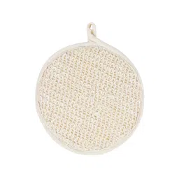 lathr Lathr® Natural Ramie Bath Scrub - Large/Round (Pack of 1) | Made with Sustainable Vegetable Fibre | Gently Exfoliates Skin | Bathing Accessories for Men & Women | Made in India image 1