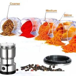 voracia Mini Stainless Steel Coffee Spice Nuts Grains Bean Grinder Mixer Japan Smart Buys Multifunction Small Food Grinder Household Electric Cereals Grain Juicer Mixer Grinder image 3