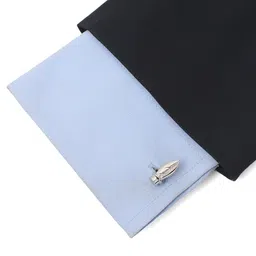 peluche Silver Inked Cufflinks for Men image 4