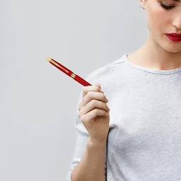 Parker Aster, Matte Red Gold Trim Ball Pen, Rakhi Combo, 3 Piece Set, Blue Ink, Best Choice for Rakhi Gift, Suitable for Office Professionals, College Students image 2