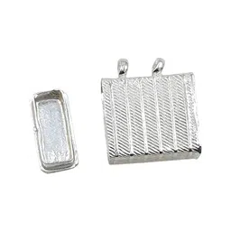 sahiba gems Solid Silver/Chandi 5 Line Tabiz for Women Men & Childrens (square shape) image 4