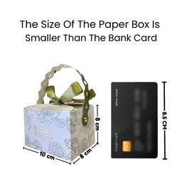 SATYAM KRAFT 12 Pcs Decorative Square Shape Folding Paper Gift Boxes With Handle | Sturdy & Elegant Packaging for Chocolates, Dryfruits, Small Gifts | Easy to Assemble | For Wedding, Birthday(Maroon) image 2