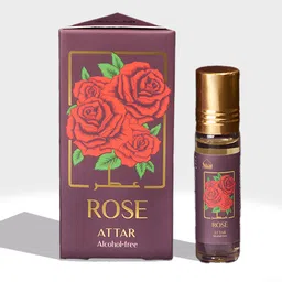 dukhni Dukhni's Real Rose Attar Oil | Gulab Itra Original | 100% Pure Rose Ittar Roll-On Perfume | Original Rose Attar for Men & Women | Arabic Perfume Oils for Eid, Ramadan, and Umrah Gifts image 1