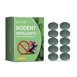denfy Mouse Repellent Rodent Repellents - Peppermint Oil Mouse and Squirrel Deterrent for Indoor-Outdoor Garage, Rat Poisoning for Inside Home, Natural Repellent to Keep Rodents Out of Car, Rat Controller Pills(Pack of 10) image 1
