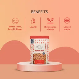 The Better Flour Emmer Wheat Macaroni Pasta | Gluten Free Pasta |No Maida | High Protein | Low GI | High Fibre | 300 gm image 5
