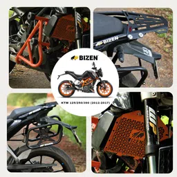 Bizen KTM Duke 125/200/390 Rear Brake Oil Reservoir Guard/Cover Red - (2012-2019) Old Model image 3