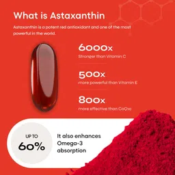 YourHappyLife Omega-3 4X Strength Astaxanthin | 4X Concentrated Triglyceride Fish Oil with 743 mg EPA, 528 mg DHA & Natural Astaxanthin for Brain, Heart, Joints & Skin Health | Pack of 1 (50 Softgels) image 3