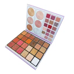 COSLUXE all in one makeup palette, 48 Color Makeup Palette #Daroge - Highlight, Contour, Eyeshadow, Blusher, Eyebrow All In One Gift Kit For Women - 138 Grams (01) image 3