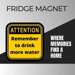 GLADTOGIFT Wooden Fridge Magnet – Remember to Drink Water Motivational Quote | Inspirational Kitchen & Office Decor | Strong Magnet for Fridge, Cabinets & Boards image 4