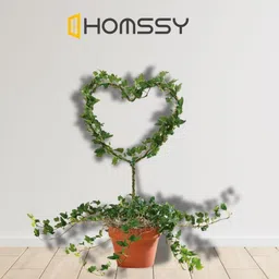 HOMSSY Heart Shape Garden Stakes Set of 2 - Decorative Plant Supports for Garden and Outdoor Use 1402 (21) image 2