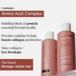 Bare Anatomy Hair Colour Protect Shampoo, Retains Colour Upto 8 Weeks, Repairs Damage With Amino Acid & Quinoa Protein For Dry & Frizzy Coloured Hair For Unisex, 250ml image 5