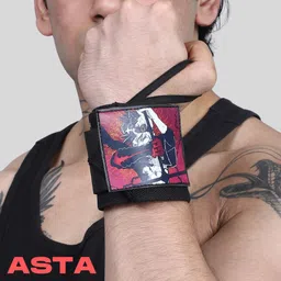 ZYZFIT Wrist Wraps with Superhero Patch Adjustable Gym Wrist Support with Thumb Loop Great for Crossfit, Powerlifting, Bodybuilding(ASTA) image 2