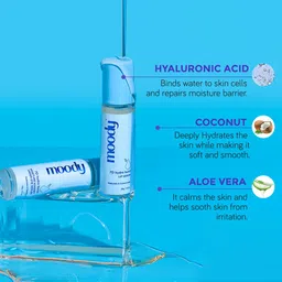 Moody 7D Hydro Burst Lip Serum Roll-On with Hyaluronic Acid, Kojic & Ceramides For Pigmentation & Hydration| Lip Serum for Chapped & Dry Lips | Nourishing and Moisturizing Lips | Paraben Free & Vegan image 4