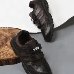 LIBERTY Patch Detailed Double Velcro Closure School Shoes - Brown-image-12