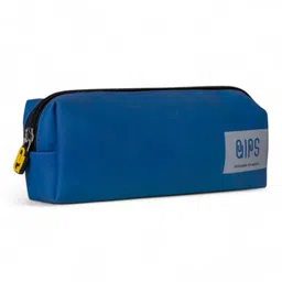 QIPS Rectangular PU-coated Zip Closure Pencil Bag - Blue-image-18