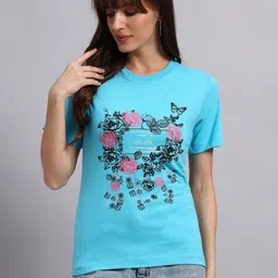 PYRO SPIRIT Women Floral Printed T-shirt-image-89