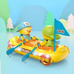 AKN TOYS Musician Toy for Kids with Music and Flashing Light rowing boat Playing with Electric Toys for Kids - Color May Vary image 2