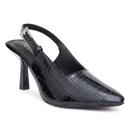 LUXY SHOE Textured Party Stiletto Pumps image 3