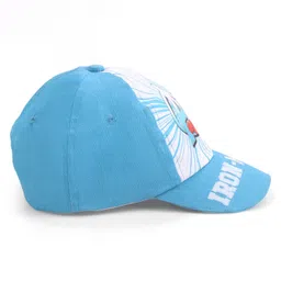 Babyhug Marvel  Summer Cap With Avengers Graphics - Blue image 3